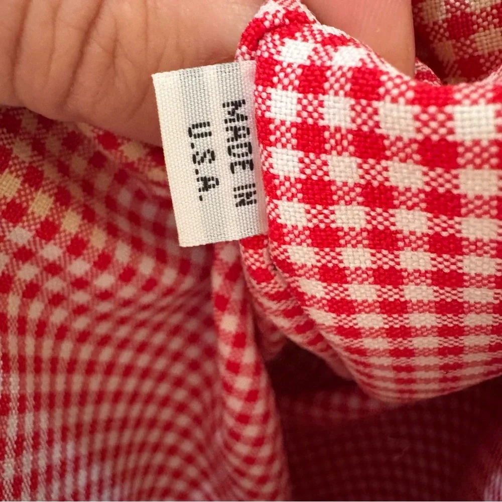 Vintage Kate Spade New York Denim Shoulder Bag – Made in USA – Gingham Lining - Picture 4 of 16